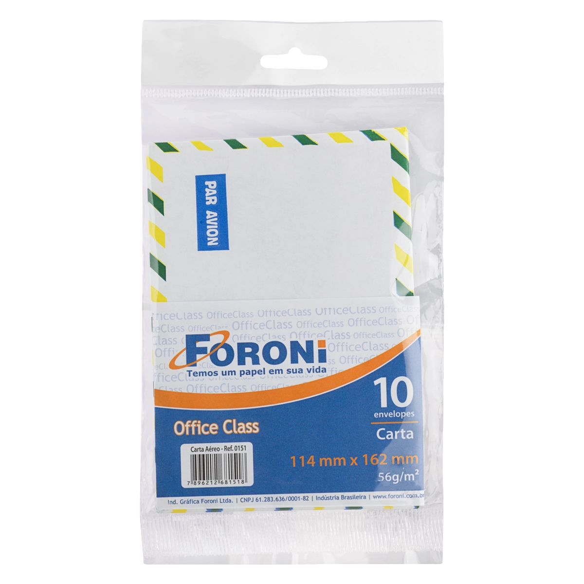 Envelope Carta Aéreo Foroni Pacote 10 Unidades