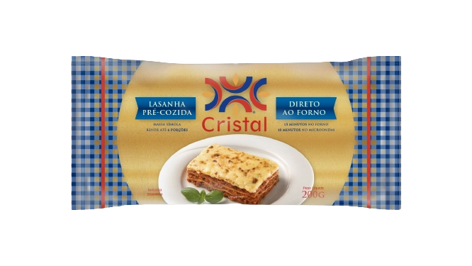 Macarrao P/ Lasanha Pre Cozido Cristal 200g