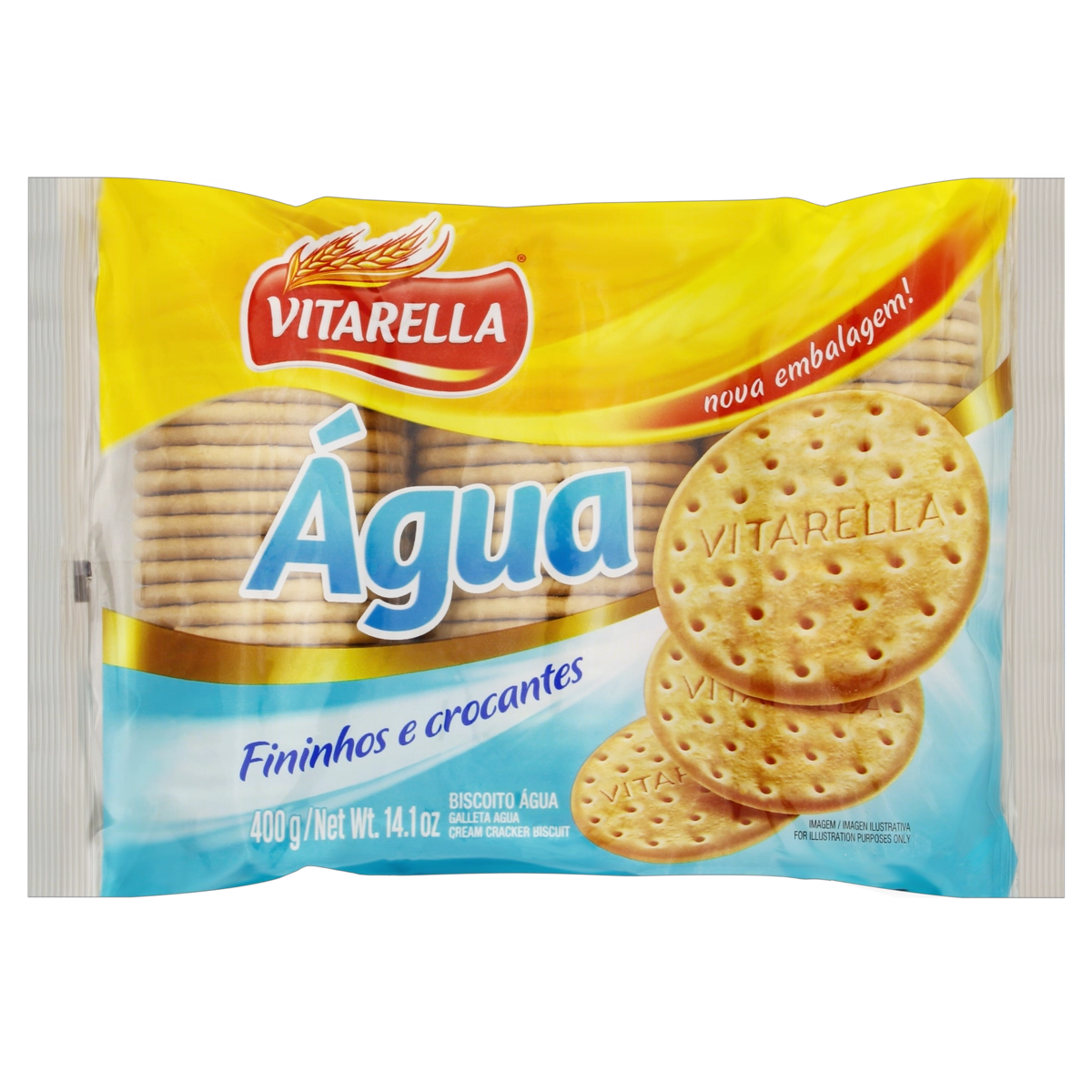 Biscoito água Vitarella Pacote 400g