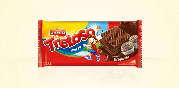Biscoito Treloso Vitarella Waffer Brigadeiro
