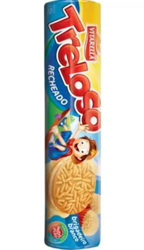 Biscoito Vitarella Recheado Brigadeiro Branco
