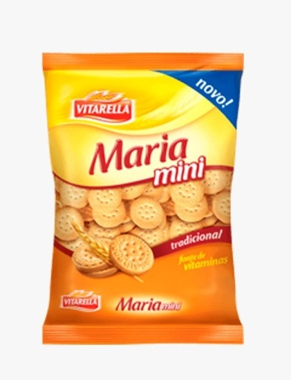 Mini Biscoito Maria Tradicional Vitarella Pacote 400g