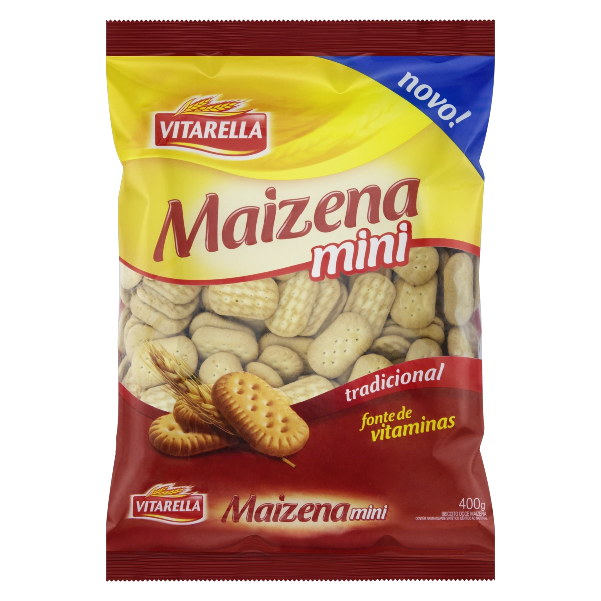 Minibiscoito Maisena Tradicional Vitarella Pacote 400g