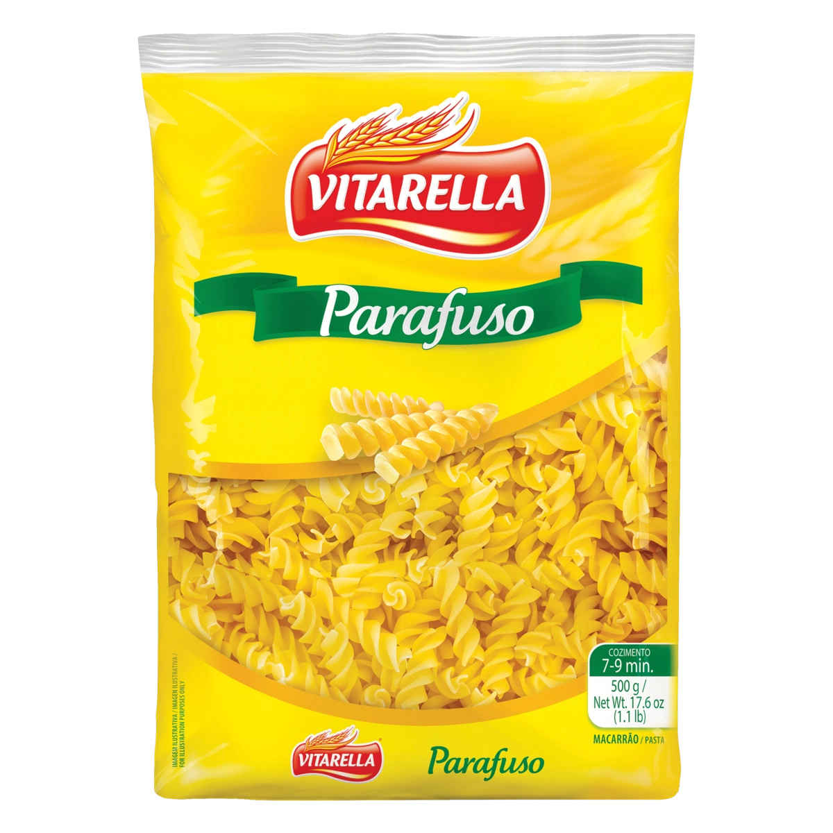 Macarrão De Sêmola Parafuso Vitarella Pacote 500g