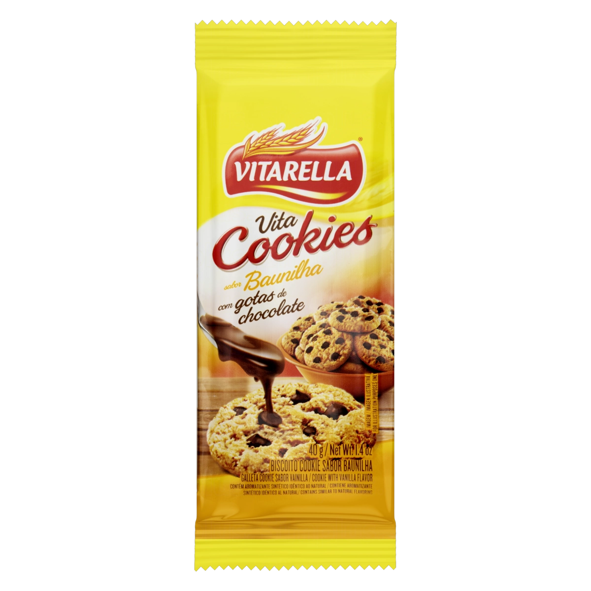 Biscoito Cookie Original Vitarella Pacote 40g