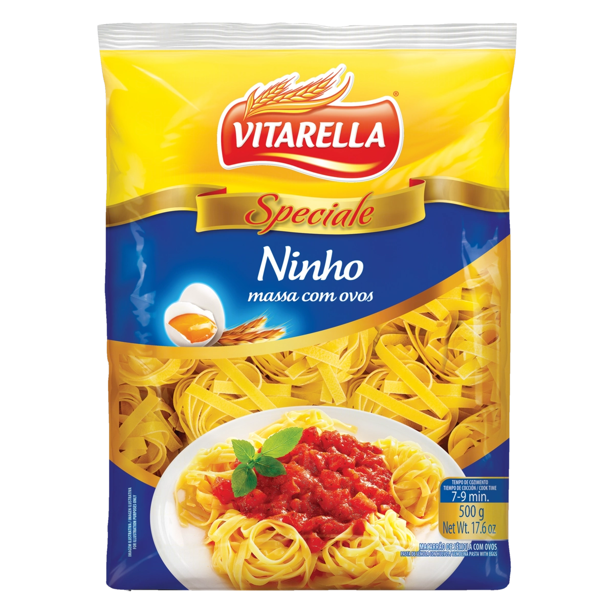 Macarrão De Sêmola Com Ovos Ninho Vitarella Speciale Pacote 500g