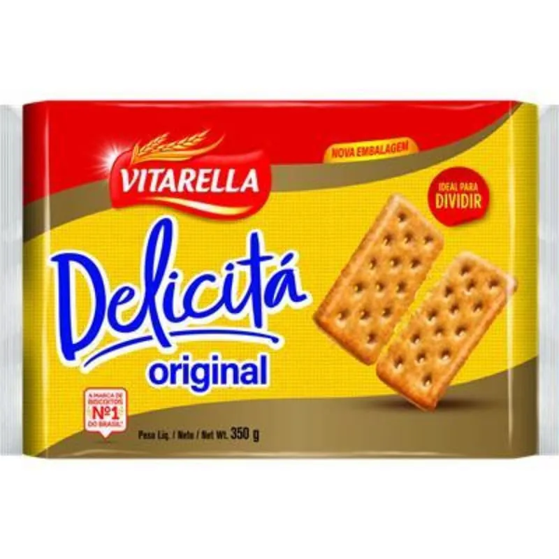 Biscoito Salgado Original Vitarella Delicita Pacote 350g
