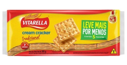 Biscoito Cream Cracker Amanteigado Tradicional Vitarella Pacote 583g 5 Unidades Leve Mais Pague Meno