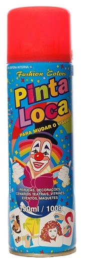 Aspa Spray Pinta Loca 150ml Vermelho Flash
