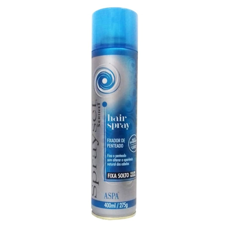 Hair Spray Fixa Solto Aspa Sprayset Frasco 400ml
