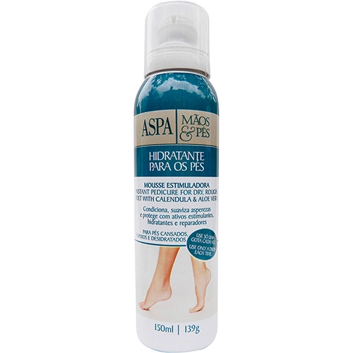 Hidratante Mousse Para Pés Spray Aspa