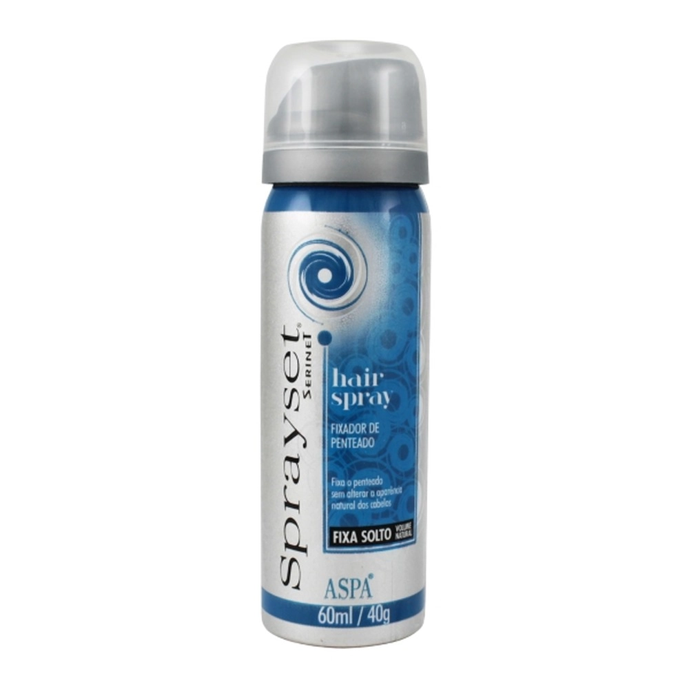 Sprayset Spray Fixador De Penteado Fixa Solto 60ml Aspa