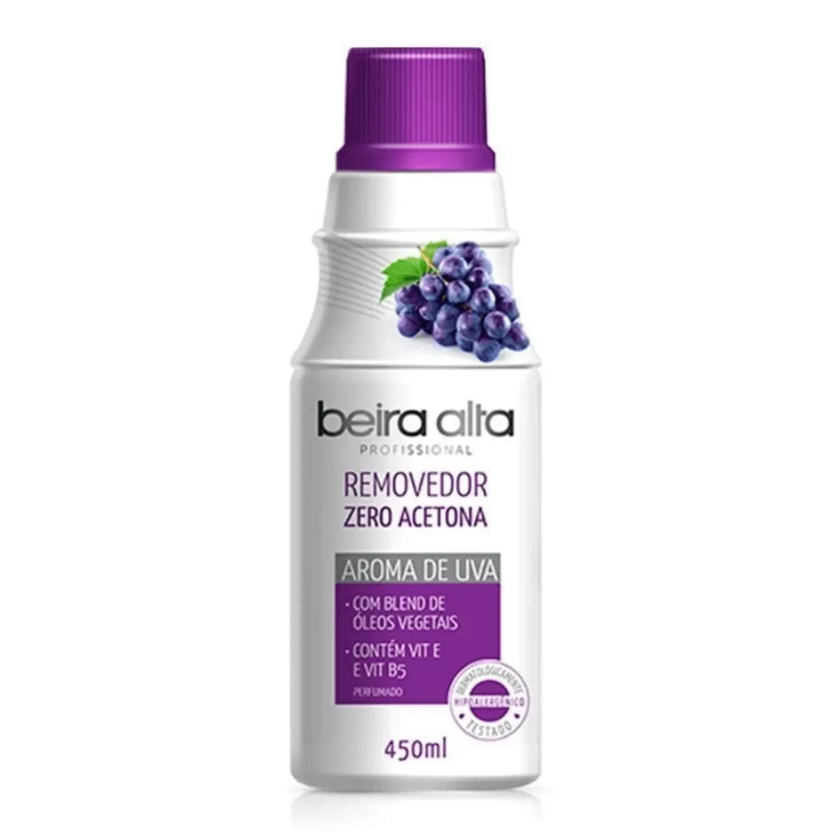 Removedor de Esmaltes Zero Acetona Beira Alta 450ml