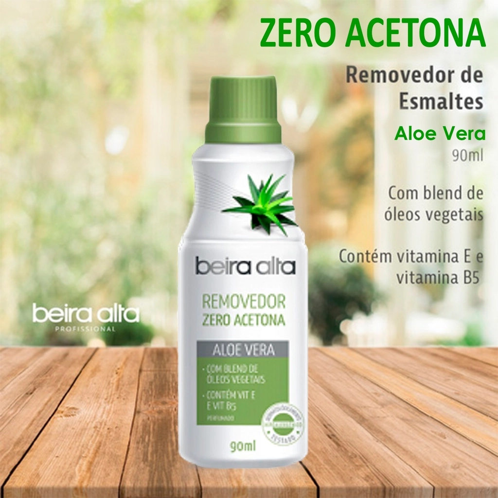 Removedor De Esmaltes Beira Alta 90ml Aloe Vera