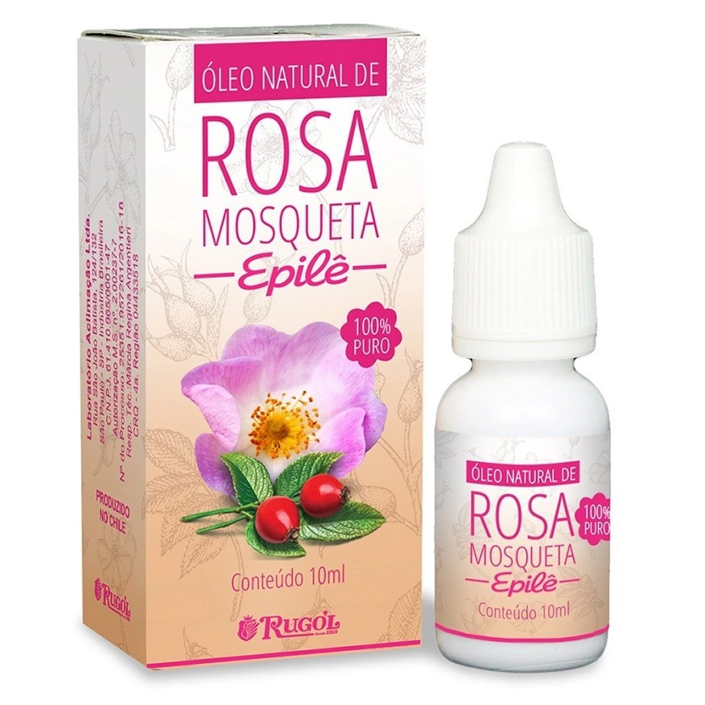 Óleo Natural Puro Rosa Mosqueta Epile 10ml