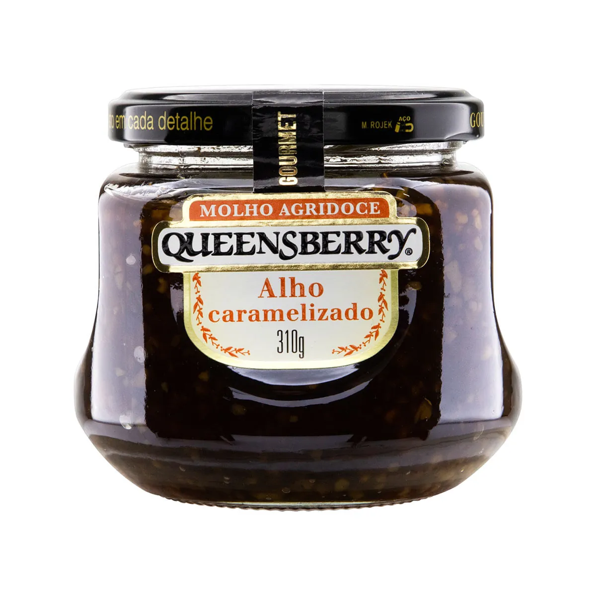 Molho Agridoce Alho Caramelizado Com Pimenta Queensberry Gourmet Vidro 310g