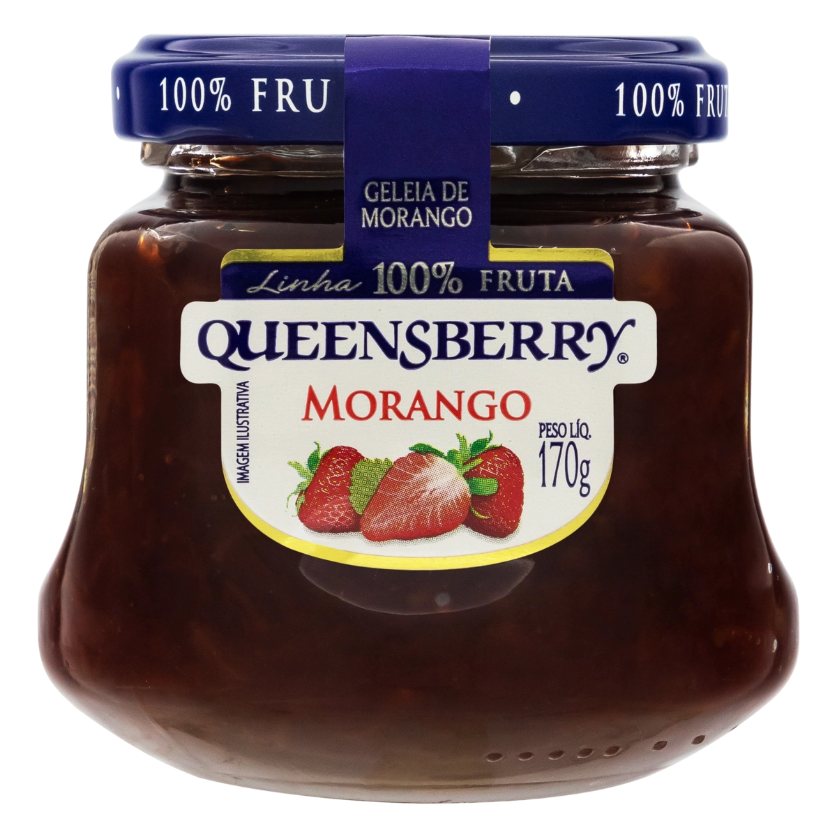 Geleia Morango Queensberry 100% Fruta Vidro 170g
