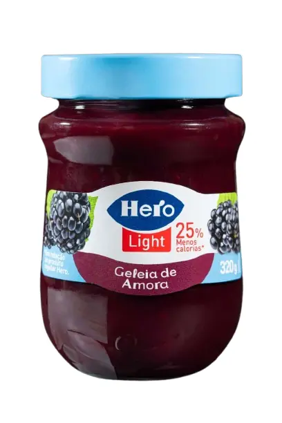 Geleia Amora Light Hero Vidro 320g