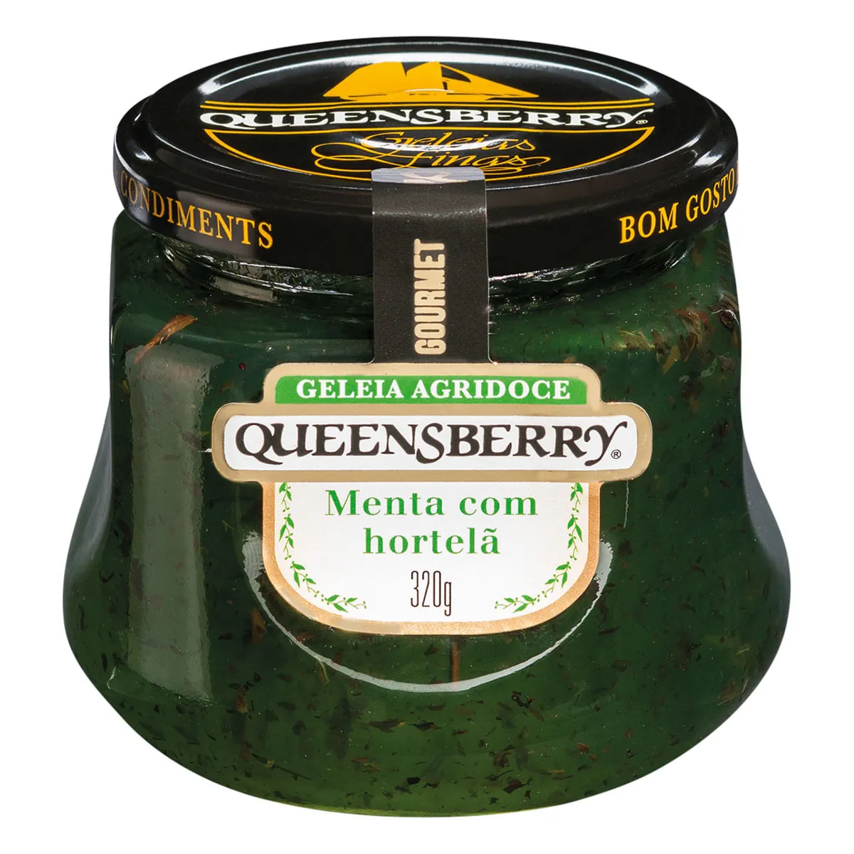 Geléia Agridoce QUEENSBERRY Sabor Menta Com Hortelã Pote 320g