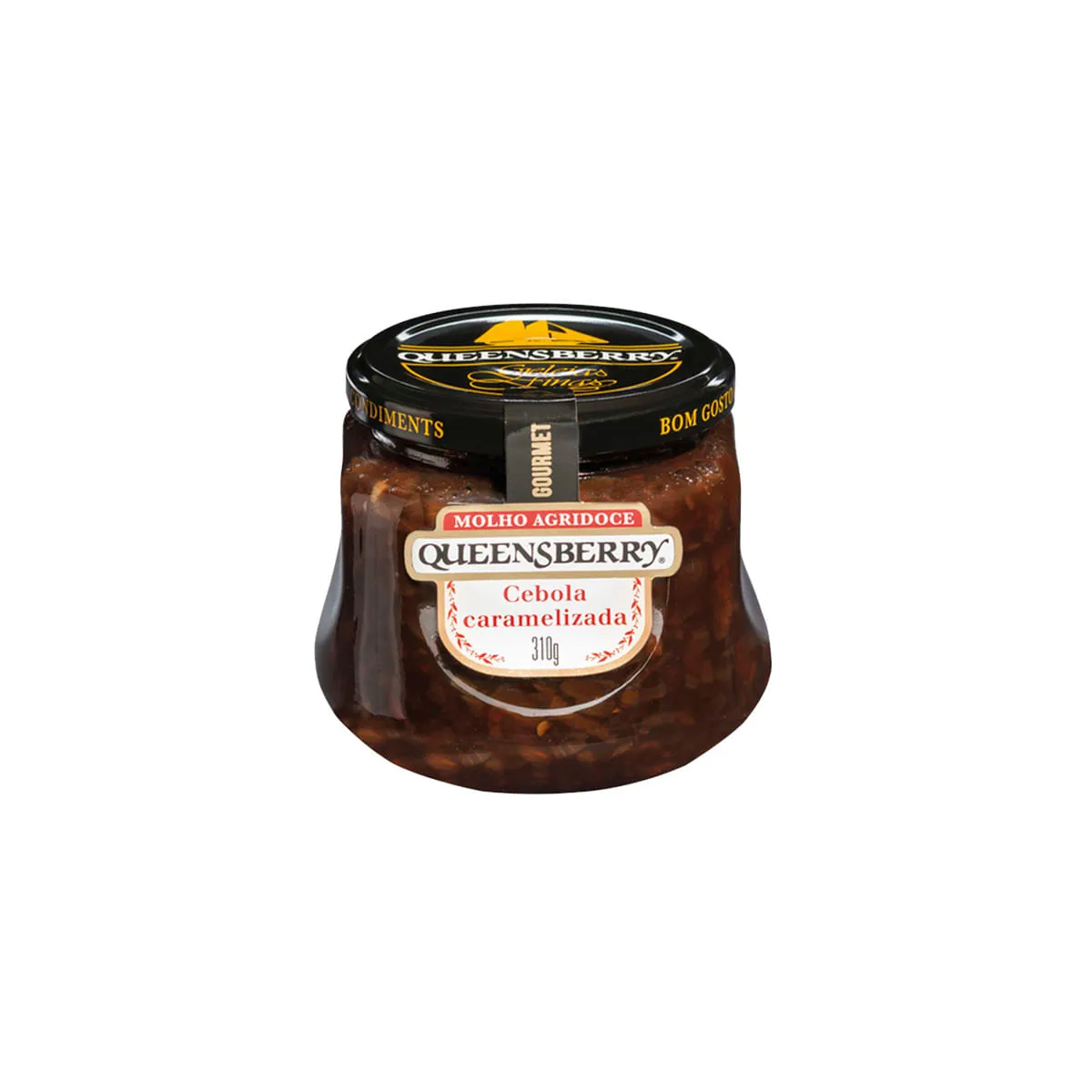 Molho Agridoce QUEENSBERRY Sabor Cebola Caramelizada Com Pimenta Pote 310g
