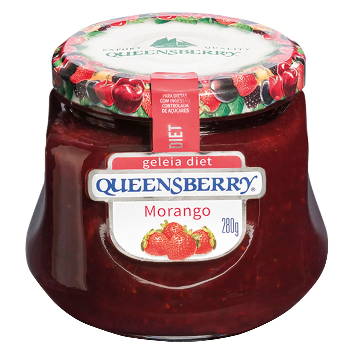 Geléia De Morango QUEENSBERRY Diet Pote 280g