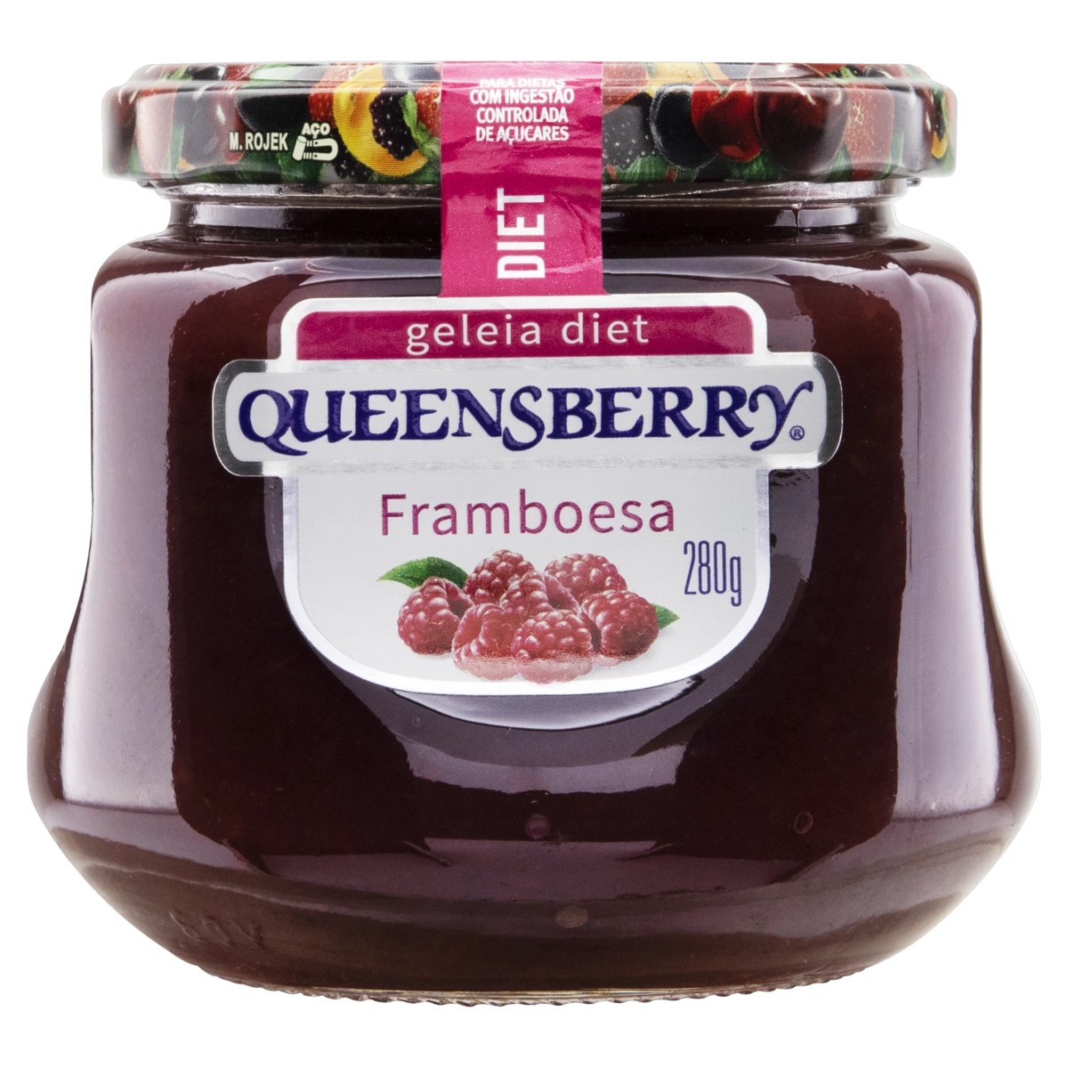 Geleia Queensb Diet S/sem 280gr Framboesa