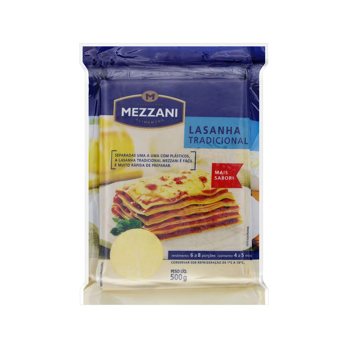 Massa para Lasanha MEZZANI 500g