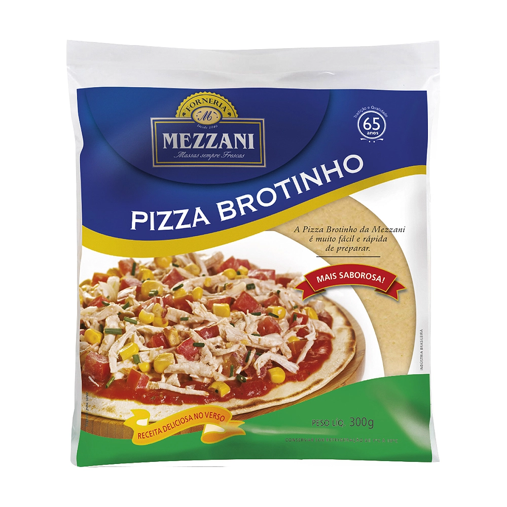 Massa Pizza Mezzani Brotinho