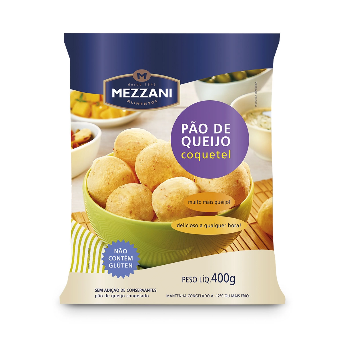 Pao De Queijo Mezzani 400g Coquetel