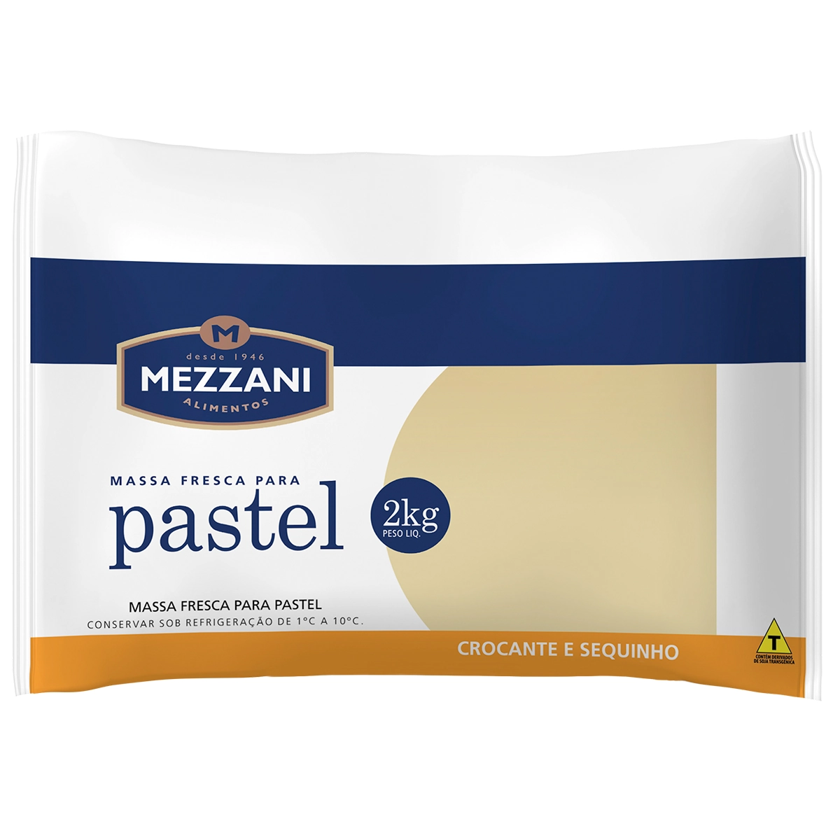 Massa P/ Pastel Rolo Mezzani 2kg