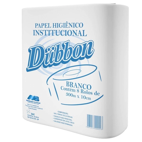 Dübbon Folha Simples Neutro 300 Metros 8 Unidades