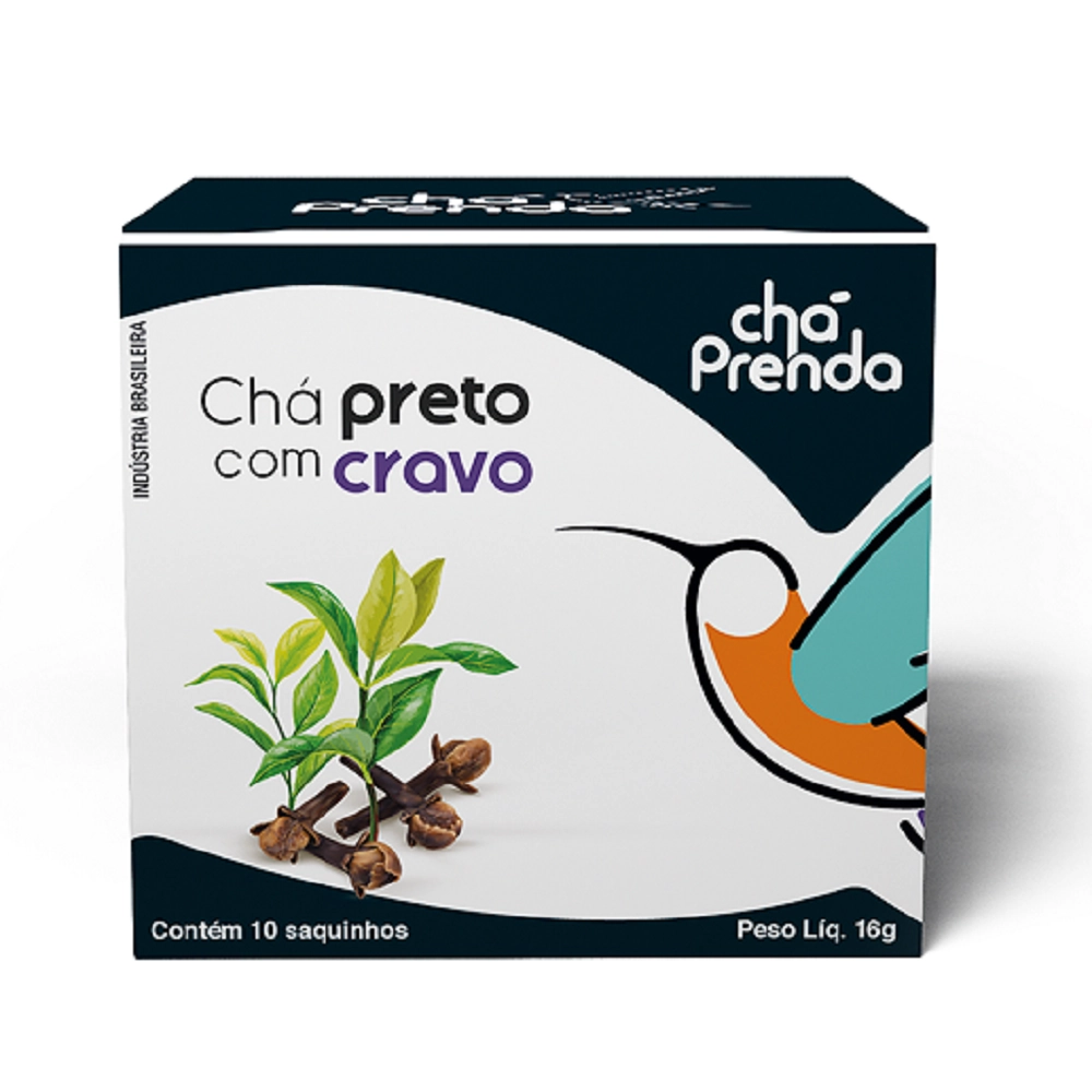 Cha Prenda Preto C/cravo C/10saq