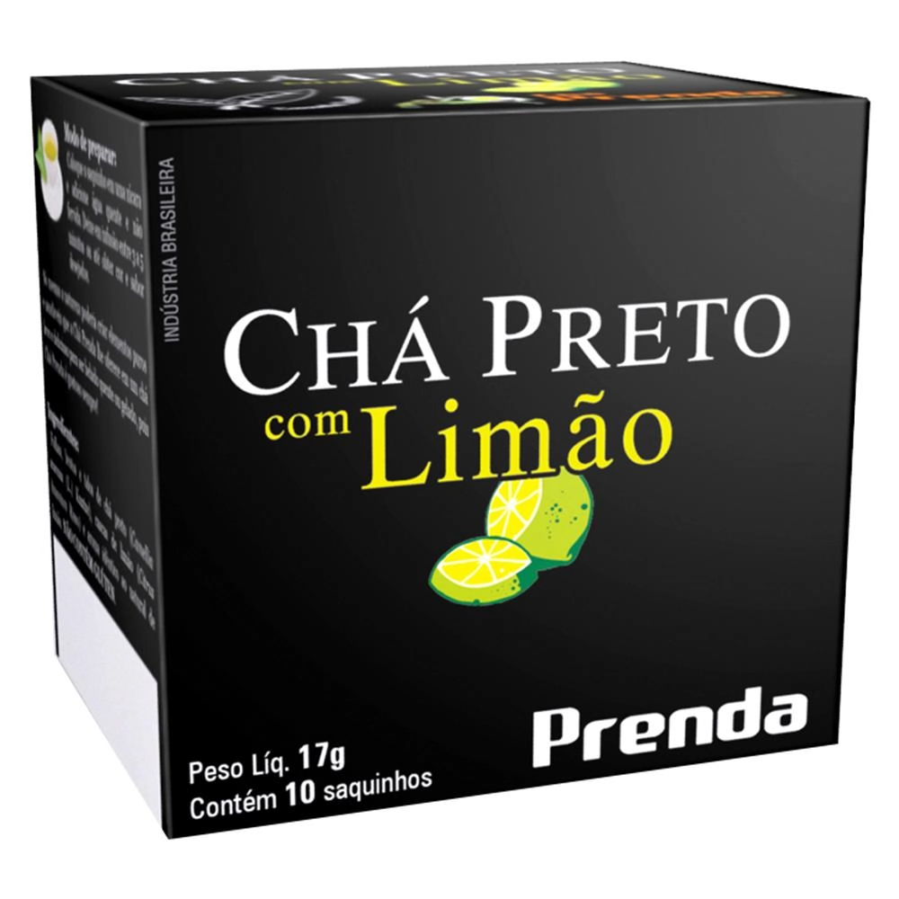 Cha Prenda Preto 15unidade Limao