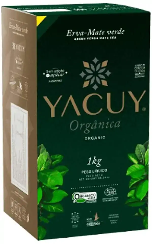 Erva Mate Verde Organica Yacuy 1kg