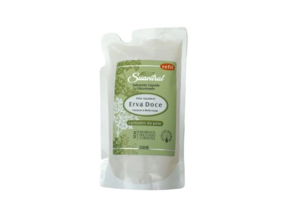 Refil Sabonete Liq. Erva Doce 350ml Suavitrat