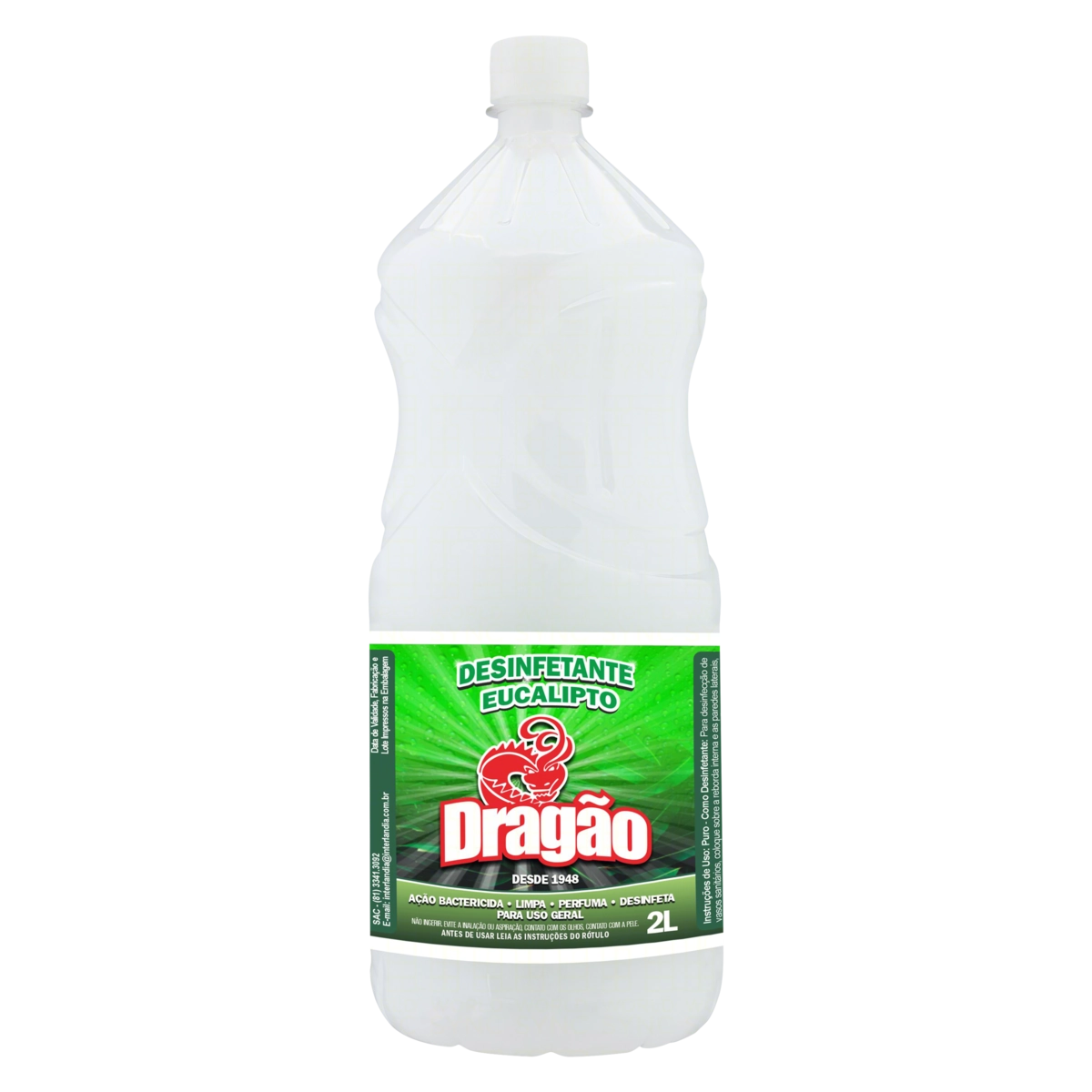 Desinfetante Uso Geral Eucalipto Dragão Frasco 2l