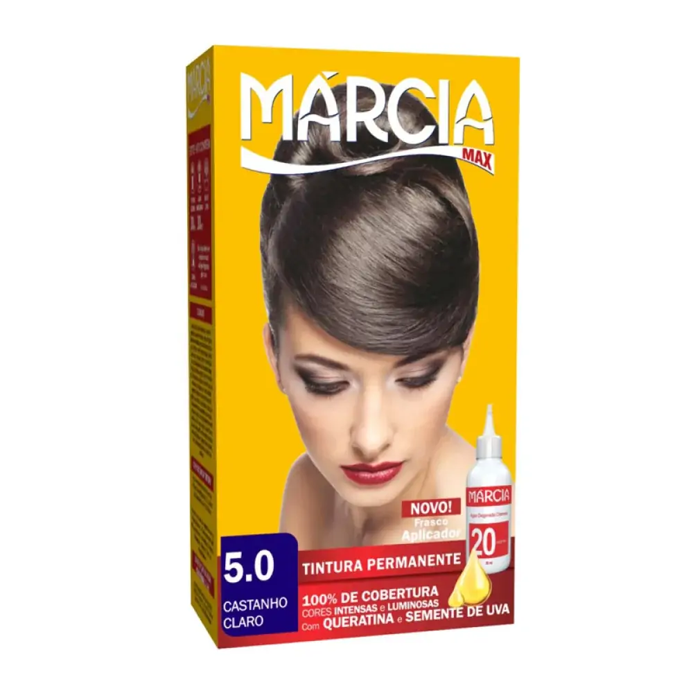 Tint Marcia 5.0 Castanha Claro 6x | Tintura Marcia 5,0