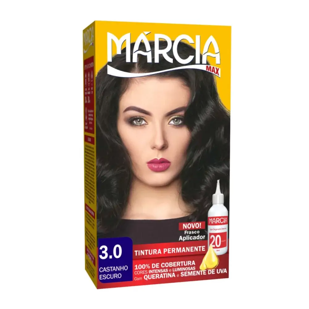 Tint Marcia 3.0 Castanha Escuro 6x | Tintura Marcia 3,0