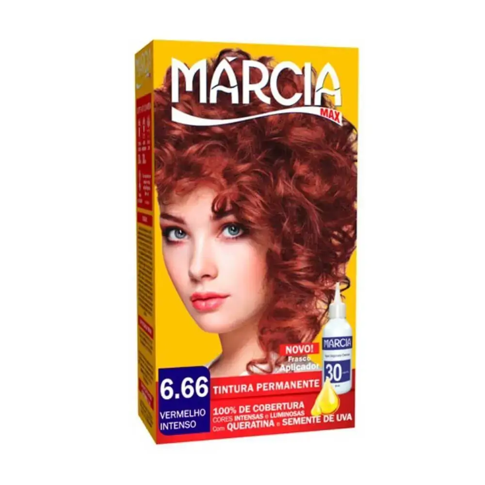 Tint Marcia 6.66 Vermelho Intenso 6x | Tintura Marcia 6,56 Vermelhoelho