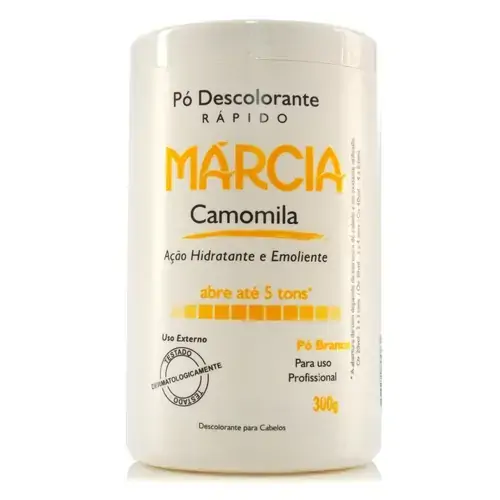Márcia Pó Descolorante Branco Camomila Hidratante E Emoliente