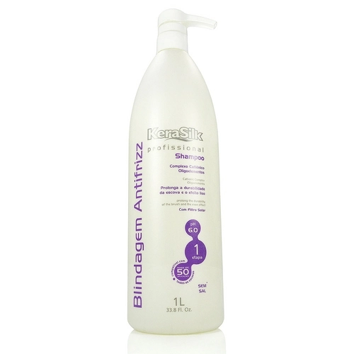 Kerasilk Blindagem Anti Frizz Shampoo Sem Sal Com Filtro Solar