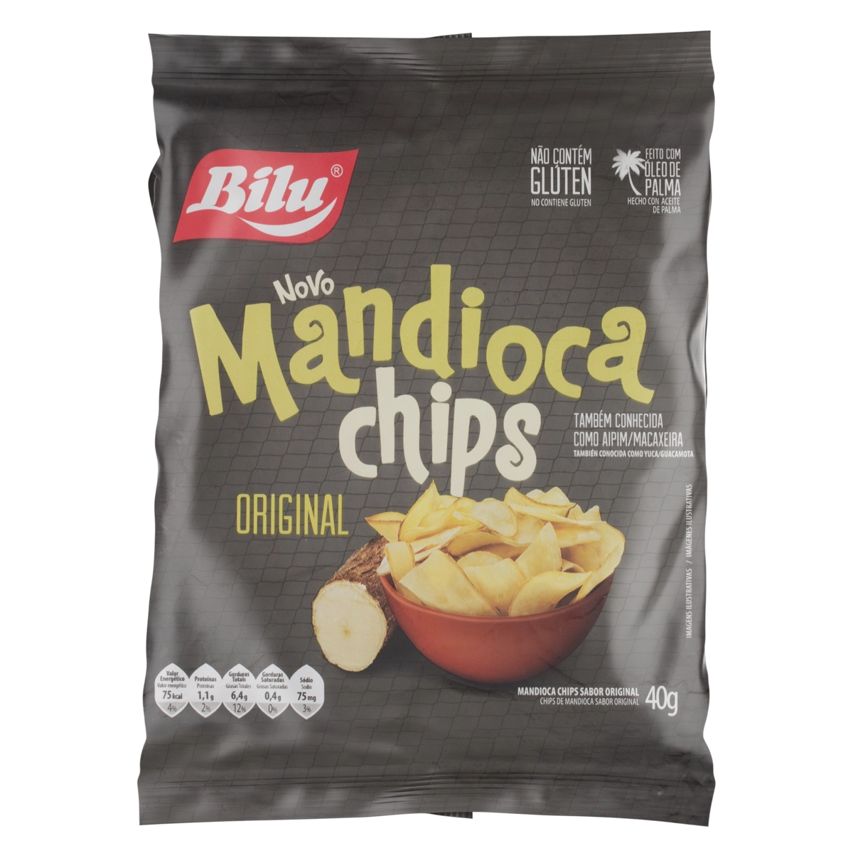 Chips De Mandioca Original Bilu Pacote 40g