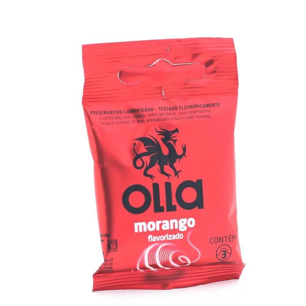 Pres Olla Lubr Morango 12x3unidade