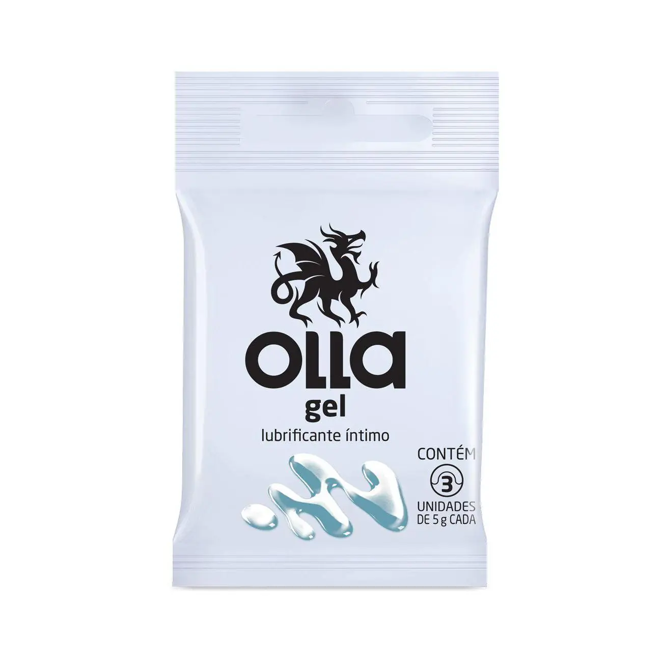 Gel Lubrificante Olla em Sachês 3 Unidades