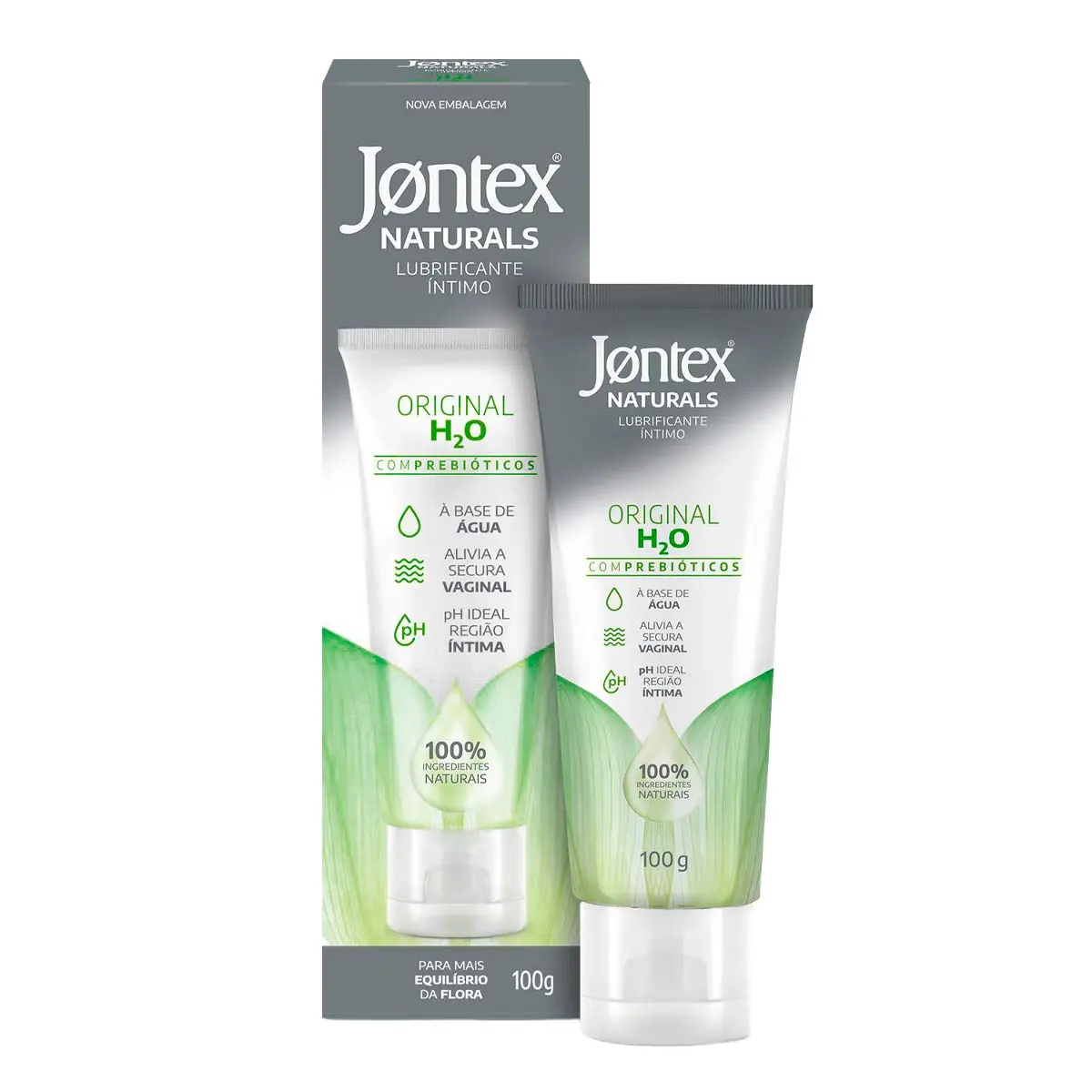Lubrificante íntimo Original H O Jontex Naturals Caixa 100g