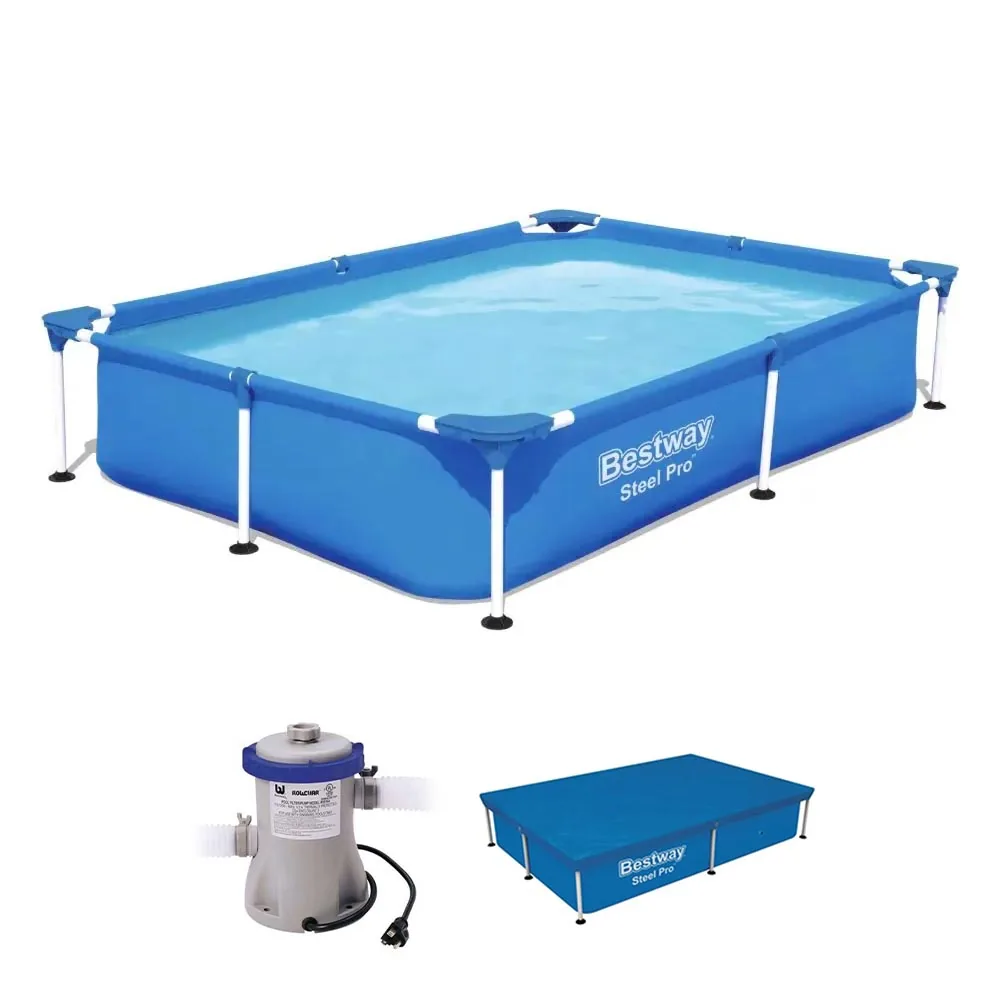 Piscina Estrutural Infantil 1.200 Litros Splash Juniors Com Capa E Bomba 110v Bestway