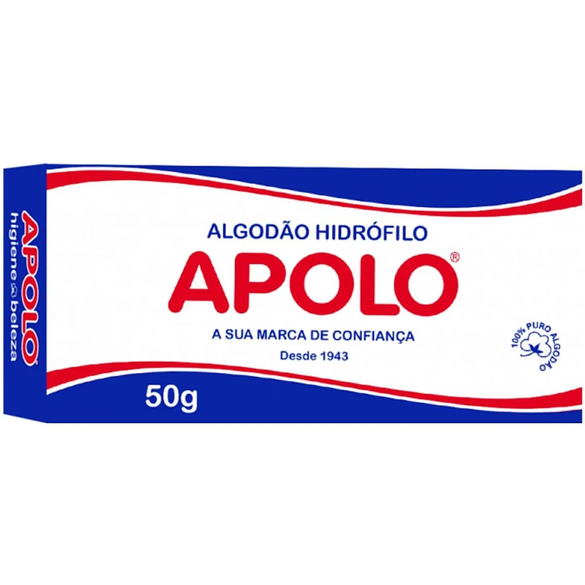 Algodão Em Caixa Apolo 50g Unit