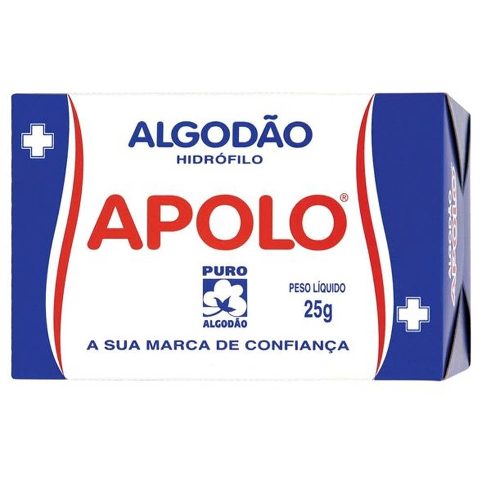 Apolo Algodão Multiuso Caixa 25g