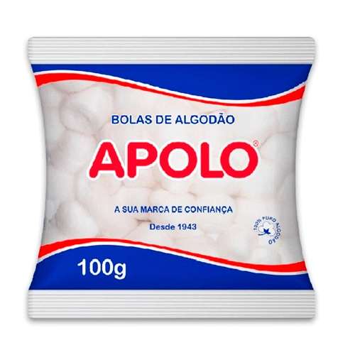 Algodão Em Bolas Hidrófilo Apolo Multiuso
