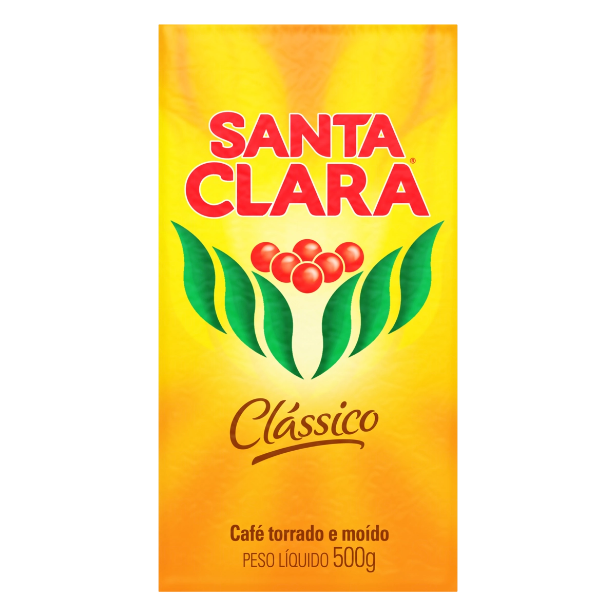 Café Torrado E Moído A Vácuo Clássico Santa Clara Pacote 500g